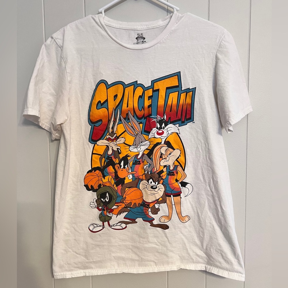 Looney Tunes space jam white T -shirt size‎ M